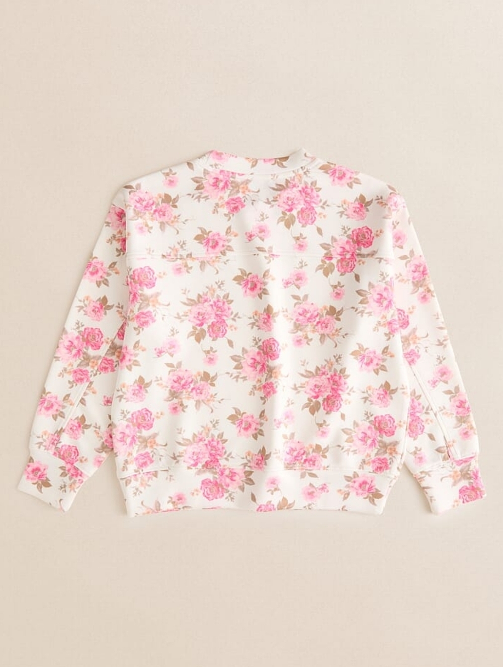 Altar'd State AS Revival Pink Floral Sweatshirt Modal Blend Small